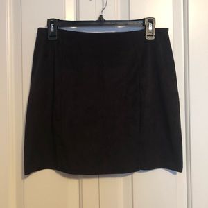 Faux Suede Skirt